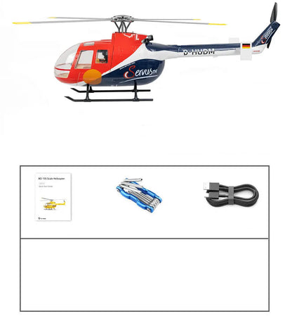 FLYWING BO-105 450L Scale 6CH Brushless GPS Altitude Hold H1 Flight Controller RC Helicopter PNP/RTF