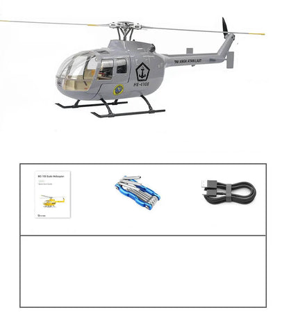 FLYWING BO-105 450L Scale 6CH Brushless GPS Altitude Hold H1 Flight Controller RC Helicopter PNP/RTF
