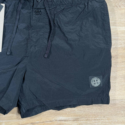 Stone Island Nylon Metal Slim-Fit Swim Shorts in Black