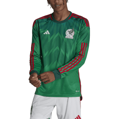 Adidas Men's Mexico 2022 World Cup Long Sleeve Home Jersey