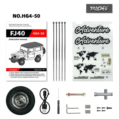 HG HG4-50 TRASPED 1/16 Scale 2.4G 4WD RC Rock Crawler Off-Road Climbing Truck LED Light Full Proportional RTR