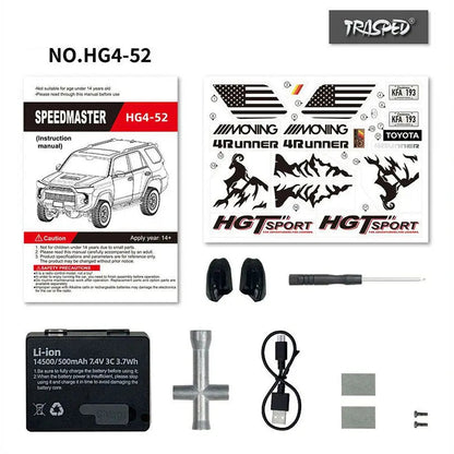 HG Toyota 4Runner 1/18 4WD RC Rock Crawler with LED & Sound