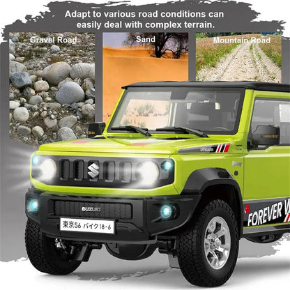 HG HG4-53 TRASPED Suzuki Jimny 1/16 Scale 2.4G 4WD RC Rock Crawler LED Light Simulated Sound Off-Road Climbing Truck RTR
