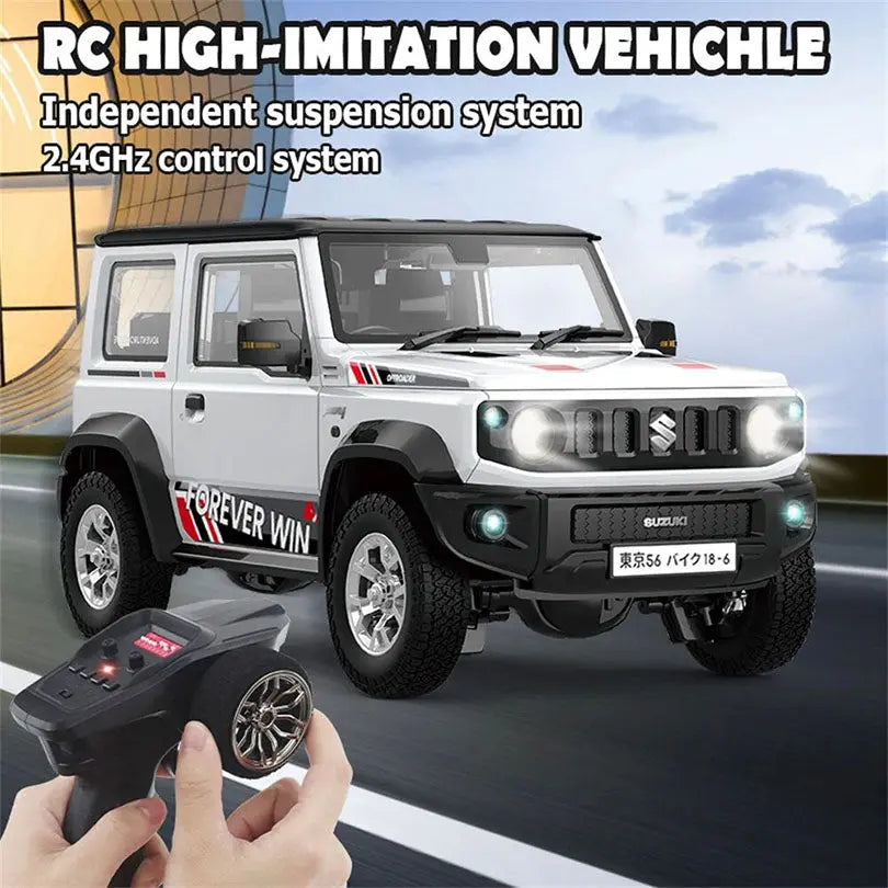 HG HG4-53 TRASPED Suzuki Jimny 1/16 Scale 2.4G 4WD RC Rock Crawler LED Light Simulated Sound Off-Road Climbing Truck RTR
