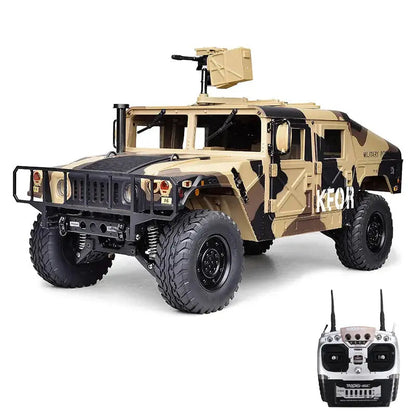 HG P408 1/10 Scale 2.4G 4WD US 4x4 Hummer Military Vehicle RC Truck RTR