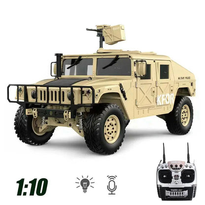 HG P408 1/10 Scale 2.4G 4WD US 4x4 Hummer Military Vehicle RC Truck RTR