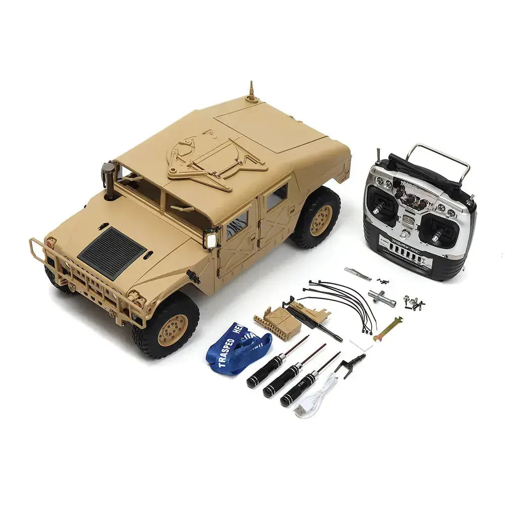 HG P408 1/10 Scale 2.4G 4WD US 4x4 Hummer Military Vehicle RC Truck RTR