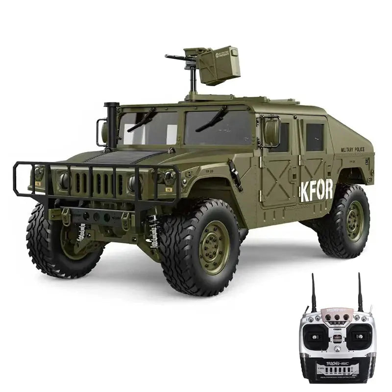 HG P408 1/10 Scale 2.4G 4WD US 4x4 Hummer Military Vehicle RC Truck RTR
