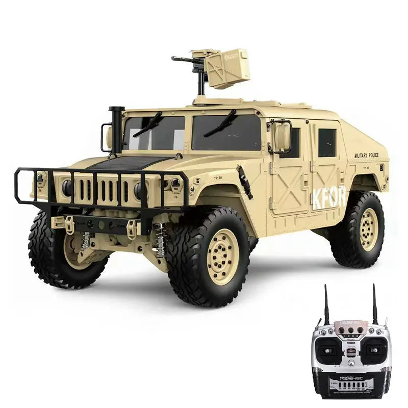 HG P408 1/10 Scale 2.4G 4WD US 4x4 Hummer Military Vehicle RC Truck RTR