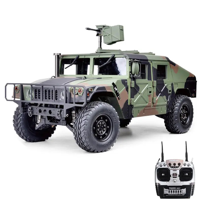 HG P408 1/10 Scale 2.4G 4WD US 4x4 Hummer Military Vehicle RC Truck RTR