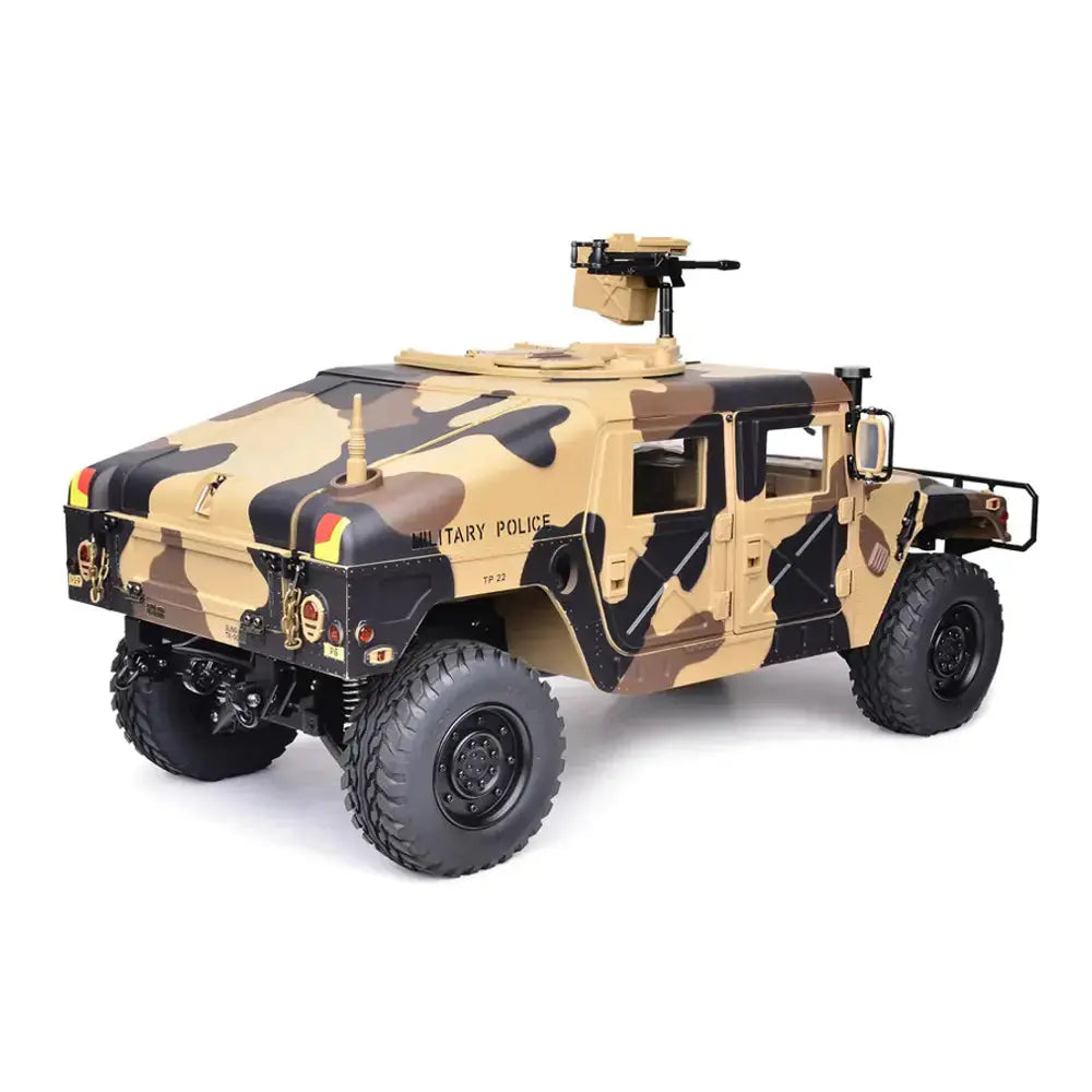 HG P408 1/10 Scale 2.4G 4WD US 4x4 Hummer Military Vehicle RC Truck RTR