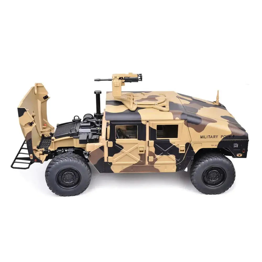 HG P408 1/10 Scale 2.4G 4WD US 4x4 Hummer Military Vehicle RC Truck RTR