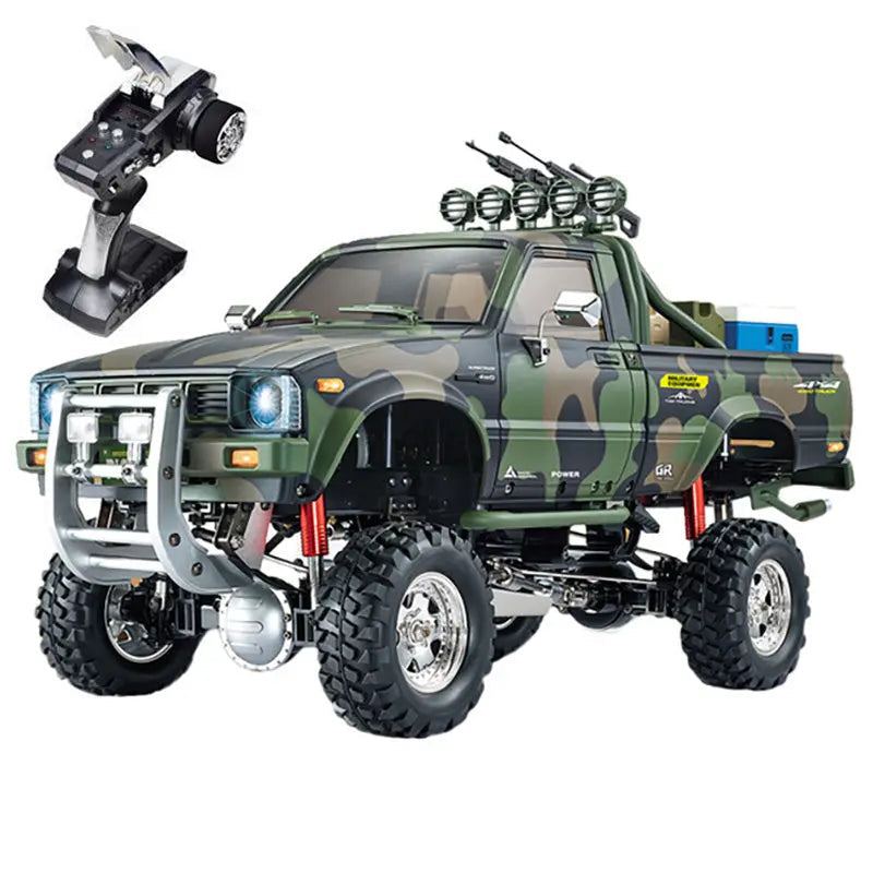 HG P417 1/10 Scale 2.4G 4WD Middle East Pickup Truck RC Rock Crawler Off-Road Climbing Car LED Light RTR