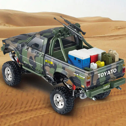 HG P417 1/10 Scale 2.4G 4WD Middle East Pickup Truck RC Rock Crawler Off-Road Climbing Car LED Light RTR