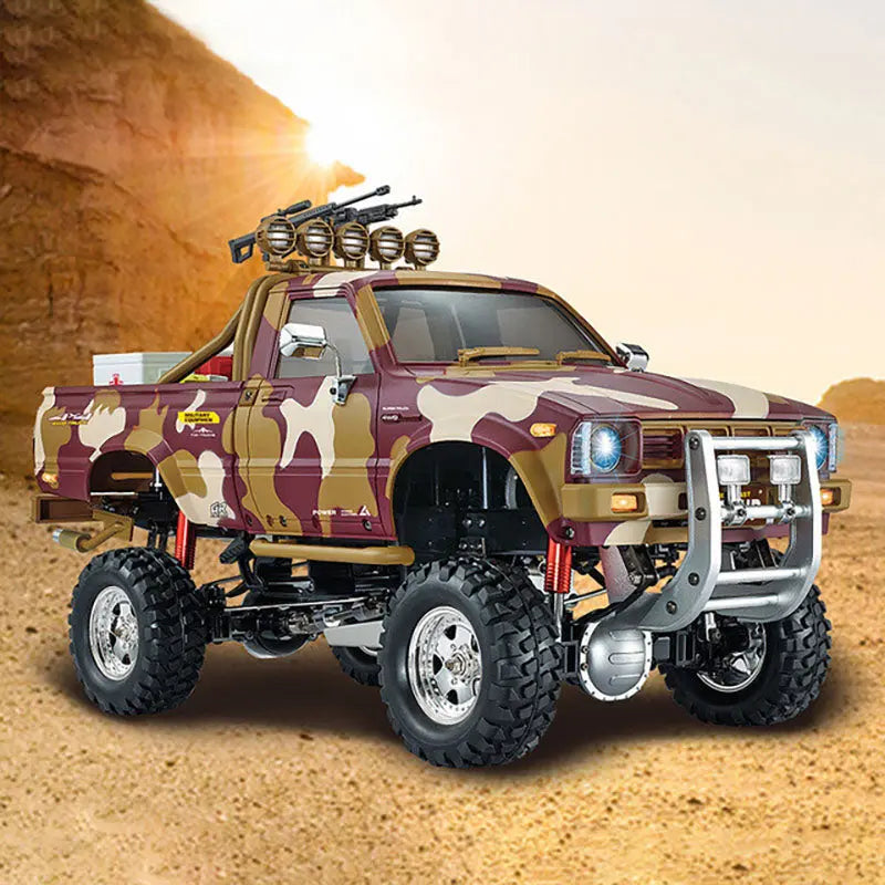 HG P417 1/10 Scale 2.4G 4WD Middle East Pickup Truck RC Rock Crawler Off-Road Climbing Car LED Light RTR