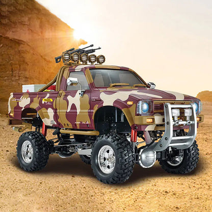 HG P417 1/10 Scale 2.4G 4WD Middle East Pickup Truck RC Rock Crawler Off-Road Climbing Car LED Light RTR