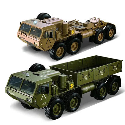HG P801/P802 1/12 Scale 8x8 M983 US Army Military RC Truck 2.4G LED Light Sound 5KG Load Capacity RTR