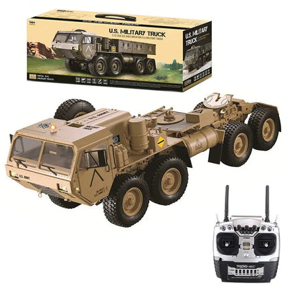 HG P801/P802 1/12 Scale 8x8 M983 US Army Military RC Truck 2.4G LED Light Sound 5KG Load Capacity RTR