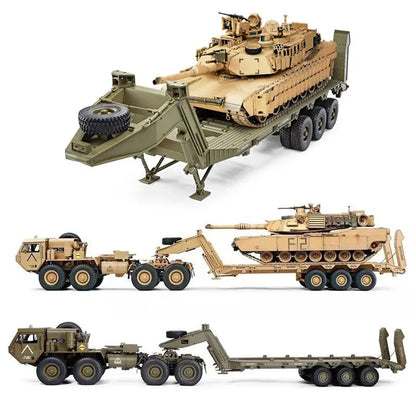 HG P806 1/12 Scale US M747 Semi Trailer RTR/DIY Compatible with HG P801/P802 M983 US Army Military Truck