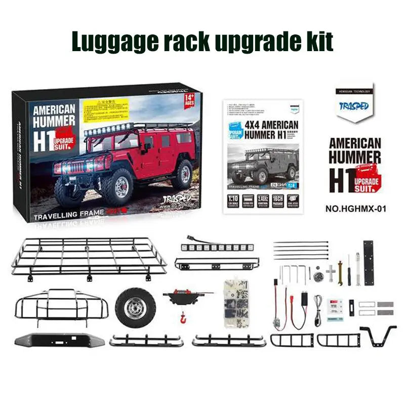 HG P415 1/10 Scale 4x4 16CH Hummer 2.4G Alloy Version RC Model Truck RTR