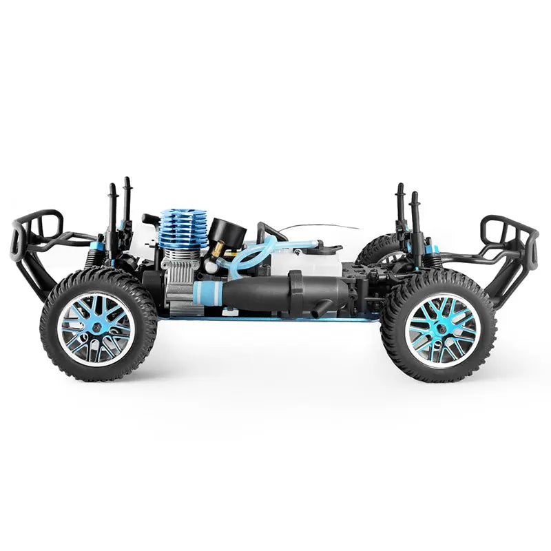 HSP 94155 1/10 Scale 4WD Nitro Powered Off-Road Buggy Short Truck Upgraded Two-Speed Ball Head RC Car RTR