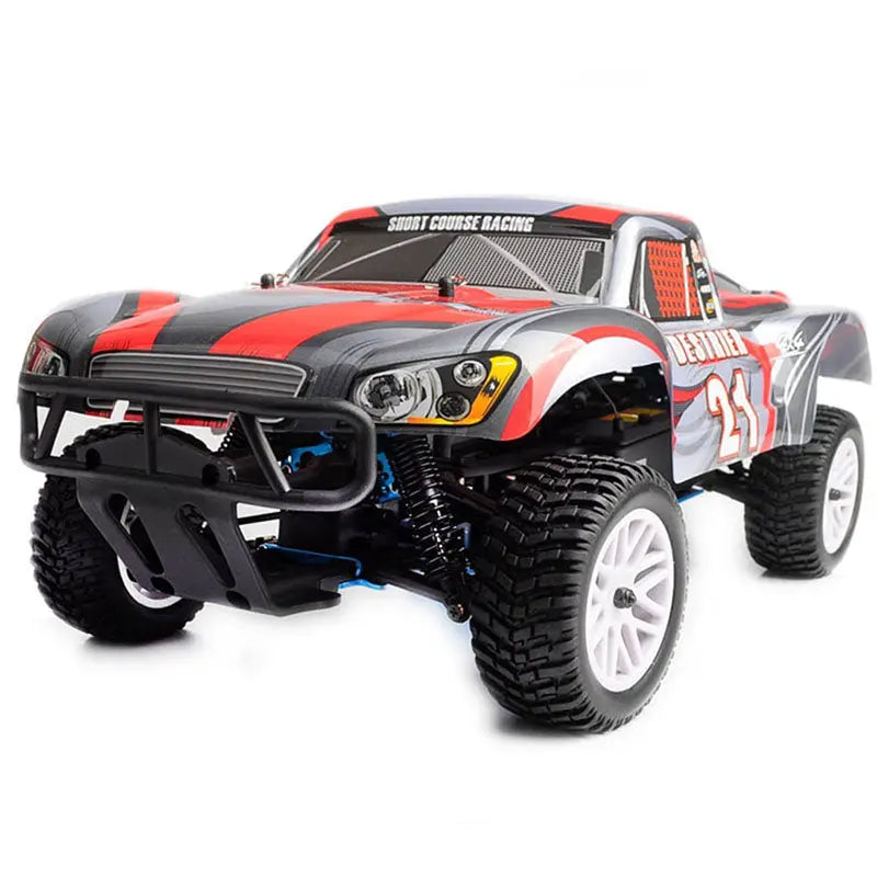 HSP 94155 1/10 Scale 4WD Nitro Powered Off-Road Buggy Short Truck Upgraded Two-Speed Ball Head RC Car RTR