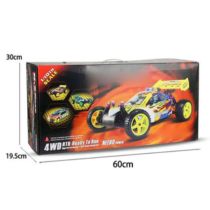 HSP 94166 1/10 Scale 4WD Nitro Gas Powered Off-Road Drift Racing RC Vehicle RTR