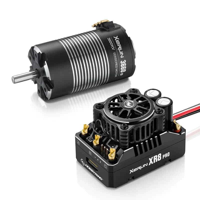 Hobbywing XeRun XR8 Pro G3 200A ESC + 4268SD G3 / 3660SD G2 Brushless Motor Combo for 1/8 RC Buggy & Truggy