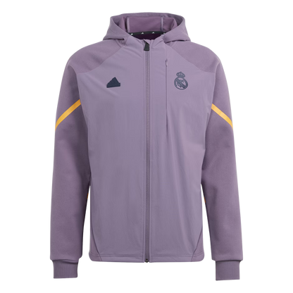 Adidas Men's Real Madrid Designed for Gameday Full-Zip Hoodie