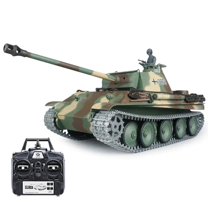Heng Long 3879-1 German Panther Type G 1/16 Scale 2.4G Upgraded Metal RC Battle Tank RTR