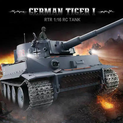 Heng Long 3818-1 Germany Tiger I 1/16 Scale 2.4G Metal RC Battle Tank RTR