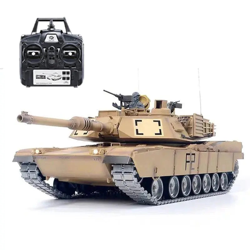 Heng Long 3918-1 US Abrams M1A2 1/16 Scale 2.4G Upgraded Metal RC Battle Tank RTR