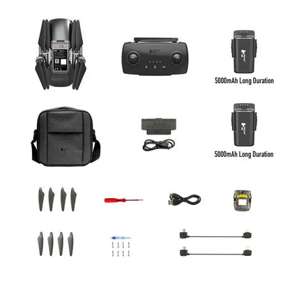 Hubsan Blackhawk 2 4K Drone 3-Axis Gimbal GPS 4G Built-in 10KM FPV Professional Aerial Photography Quadcopter RTF