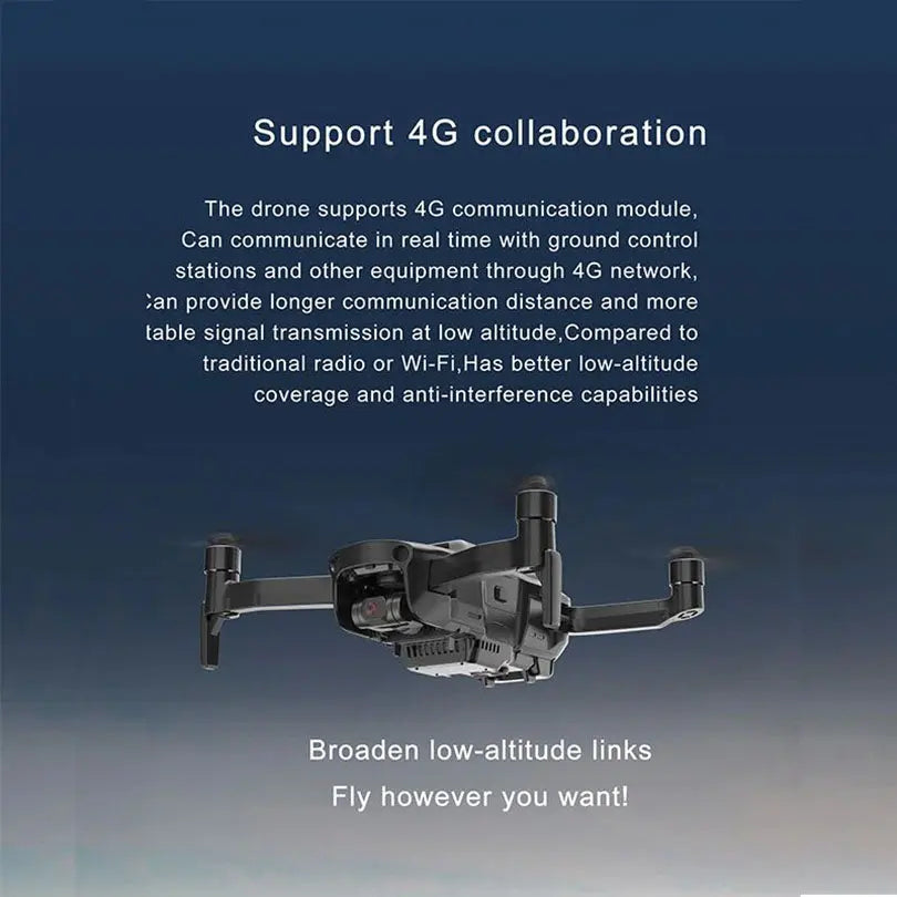 Hubsan Blackhawk 2 4K Drone 3-Axis Gimbal GPS 4G Built-in 10KM FPV Professional Aerial Photography Quadcopter RTF