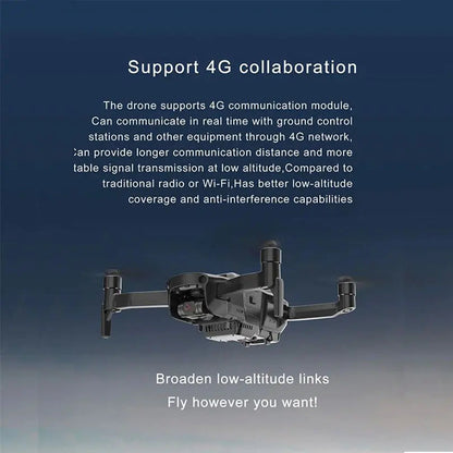 Hubsan Blackhawk 2 4K Drone 3-Axis Gimbal GPS 4G Built-in 10KM FPV Professional Aerial Photography Quadcopter RTF