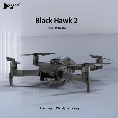 Hubsan Blackhawk 2 4K Drone 3-Axis Gimbal GPS 4G Built-in 10KM FPV Professional Aerial Photography Quadcopter RTF
