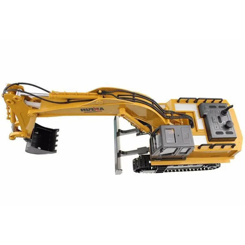 Huina 1510 1/16 Scale 2.4G 11CH Excavator Bulldozer 680° Rotating LED Light Sound RC Construction Car Toy