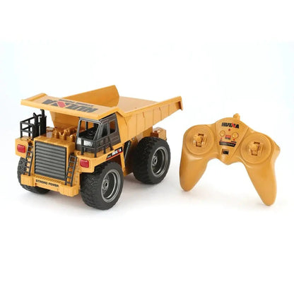 Huina 1540 1/18 Scale 2.4G 6CH Alloy Dump Truck RC Excavator Construction Car Toy