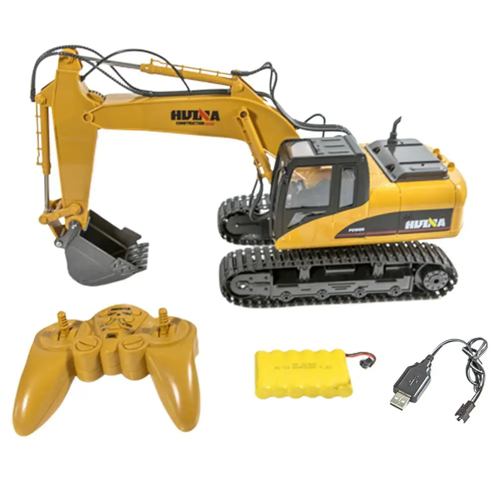 Huina 1550 1/14 Scale 2.4G 680° Rotating Alloy RC Excavator Construction Car Toy