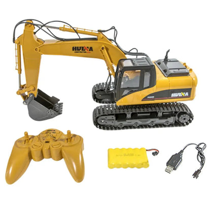 Huina 1550 1/14 Scale 2.4G 680° Rotating Alloy RC Excavator Construction Car Toy