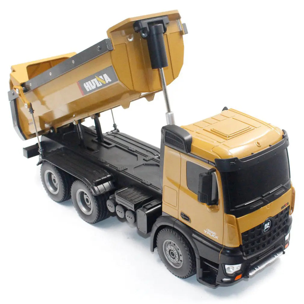 Huina 1573 Alloy Dump Truck Construction Truck RC Car 1:14 10CH Toy Car