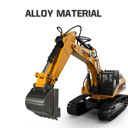 Huina 1580 1/14 Scale 2.4GHz 23CH Full Alloy Hydraulic Excavator RC Construction Car Toy