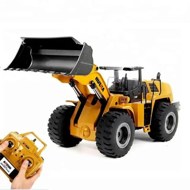 Huina 583 1/14 Scale 2.4G 10CH Alloy Bulldozer Excavator RC Engineering Construction Car Toy
