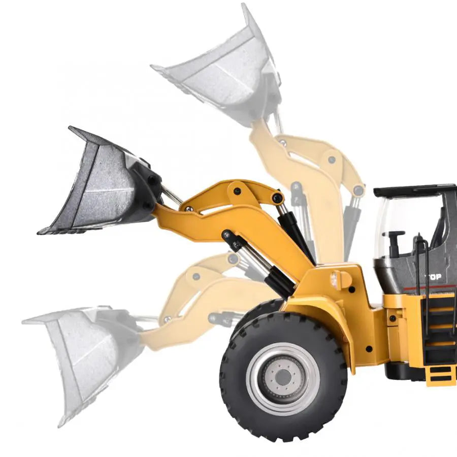 Huina 583 1/14 Scale 2.4G 10CH Alloy Bulldozer Excavator RC Engineering Construction Car Toy