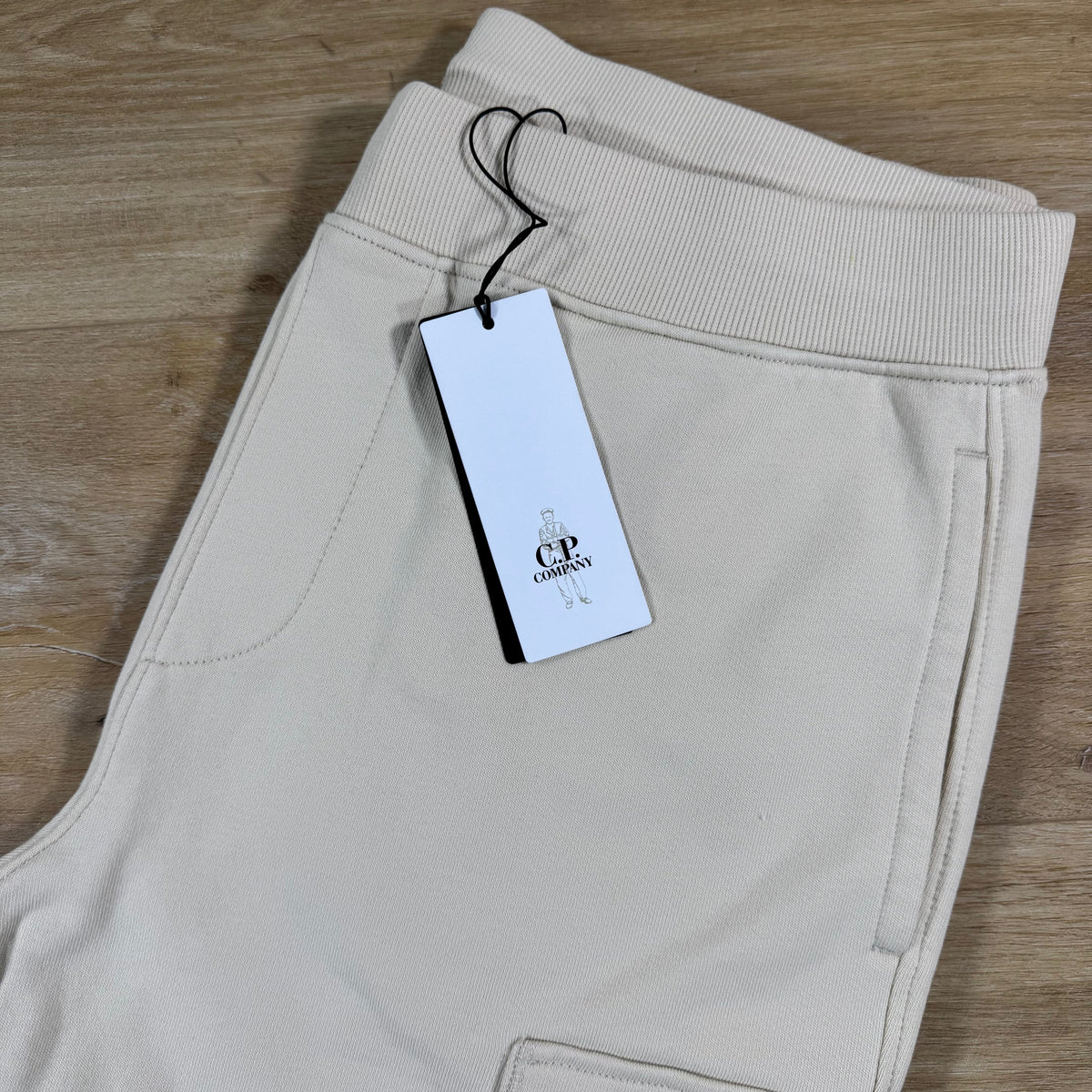 C.P. Company Diagonal Raised Fleece Lens Sweatpants in Frozen Dew
