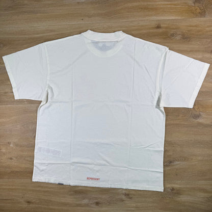 Represent Initial Star T-Shirt in Flat White