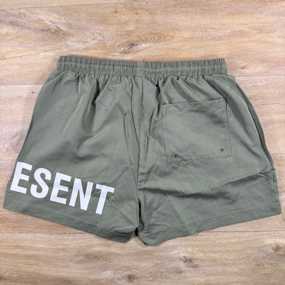 Represent Swim Shorts in Khaki Green
