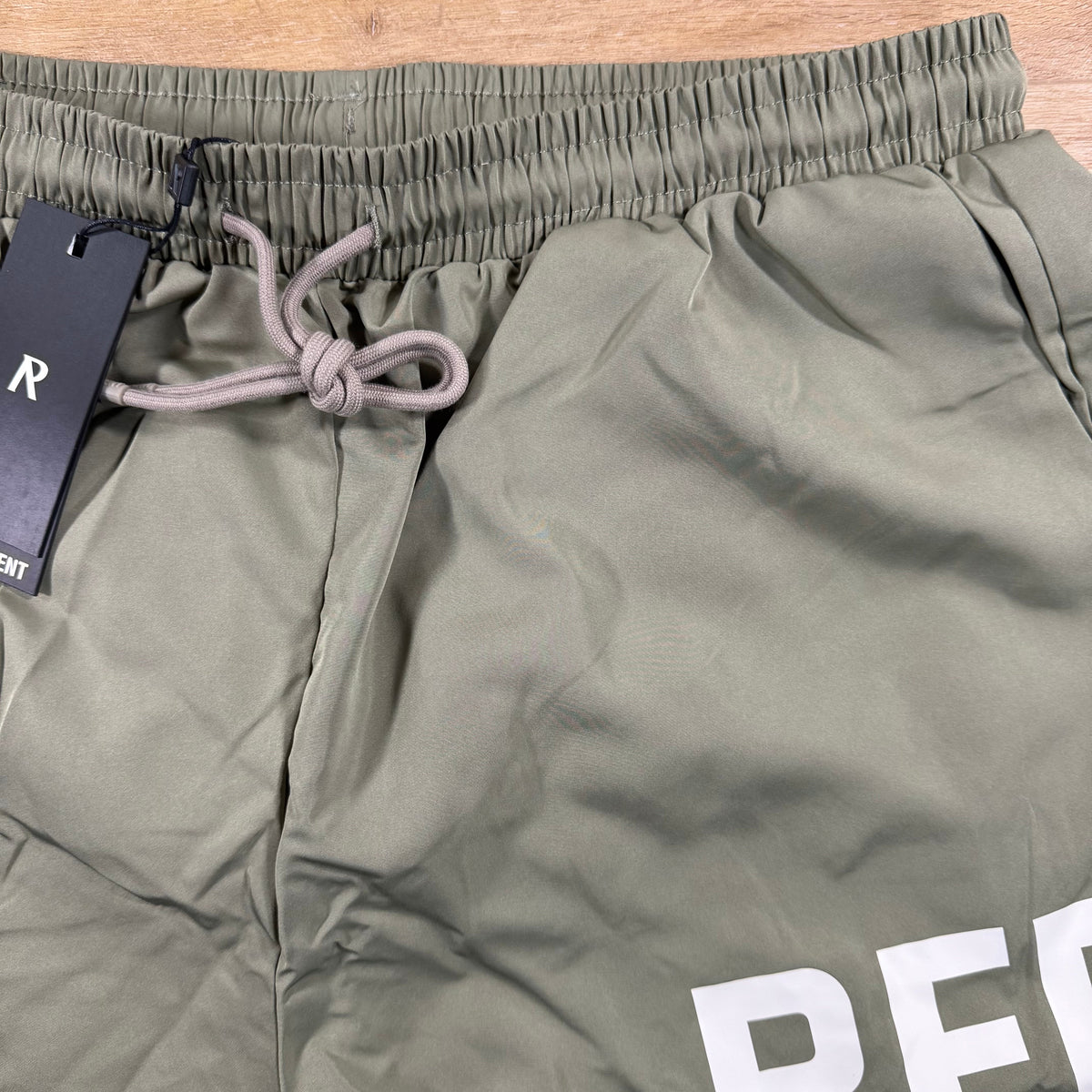 Represent Swim Shorts in Khaki Green