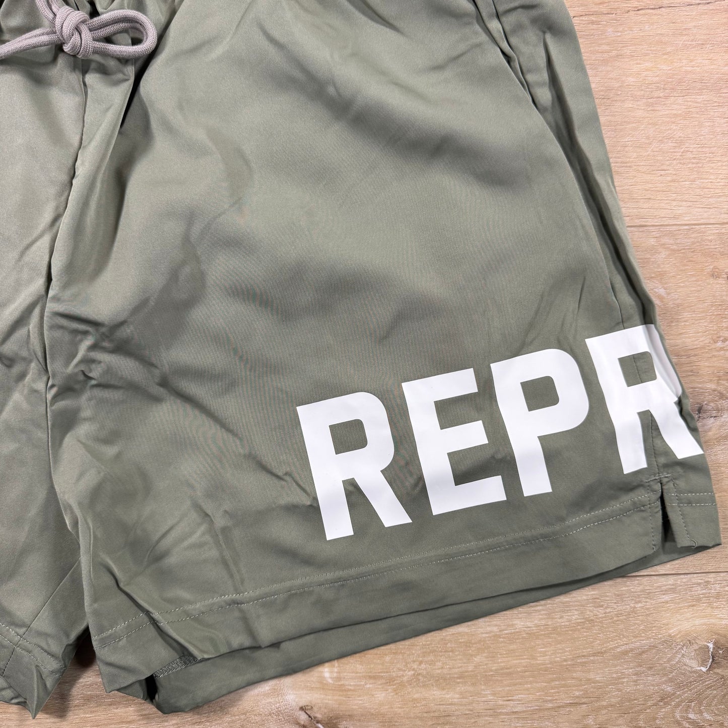 Represent Swim Shorts in Khaki Green