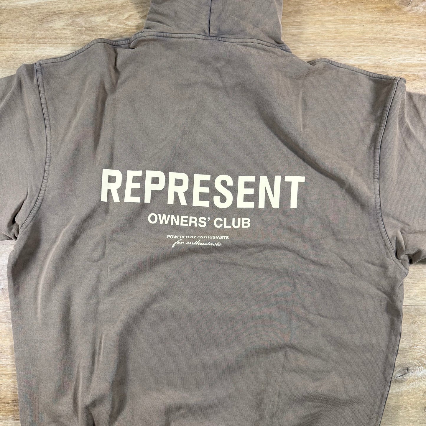 Represent Owners Club Hoodie in Almond